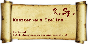 Kesztenbaum Szelina névjegykártya